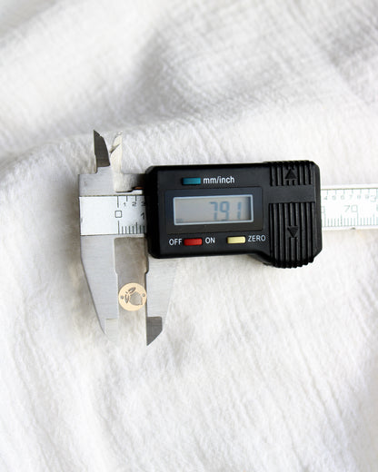Lemon Round Connector Charm, CN391
