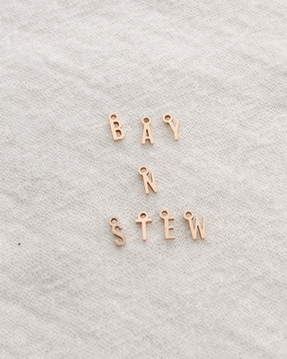 Letter Charm, 14k gold filled, CH318
