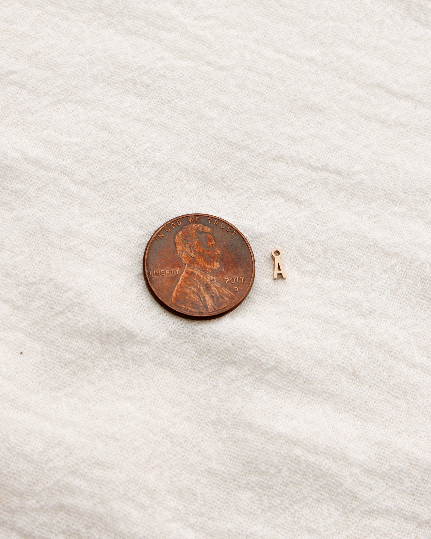 Letter Charm, 14k gold filled, CH318