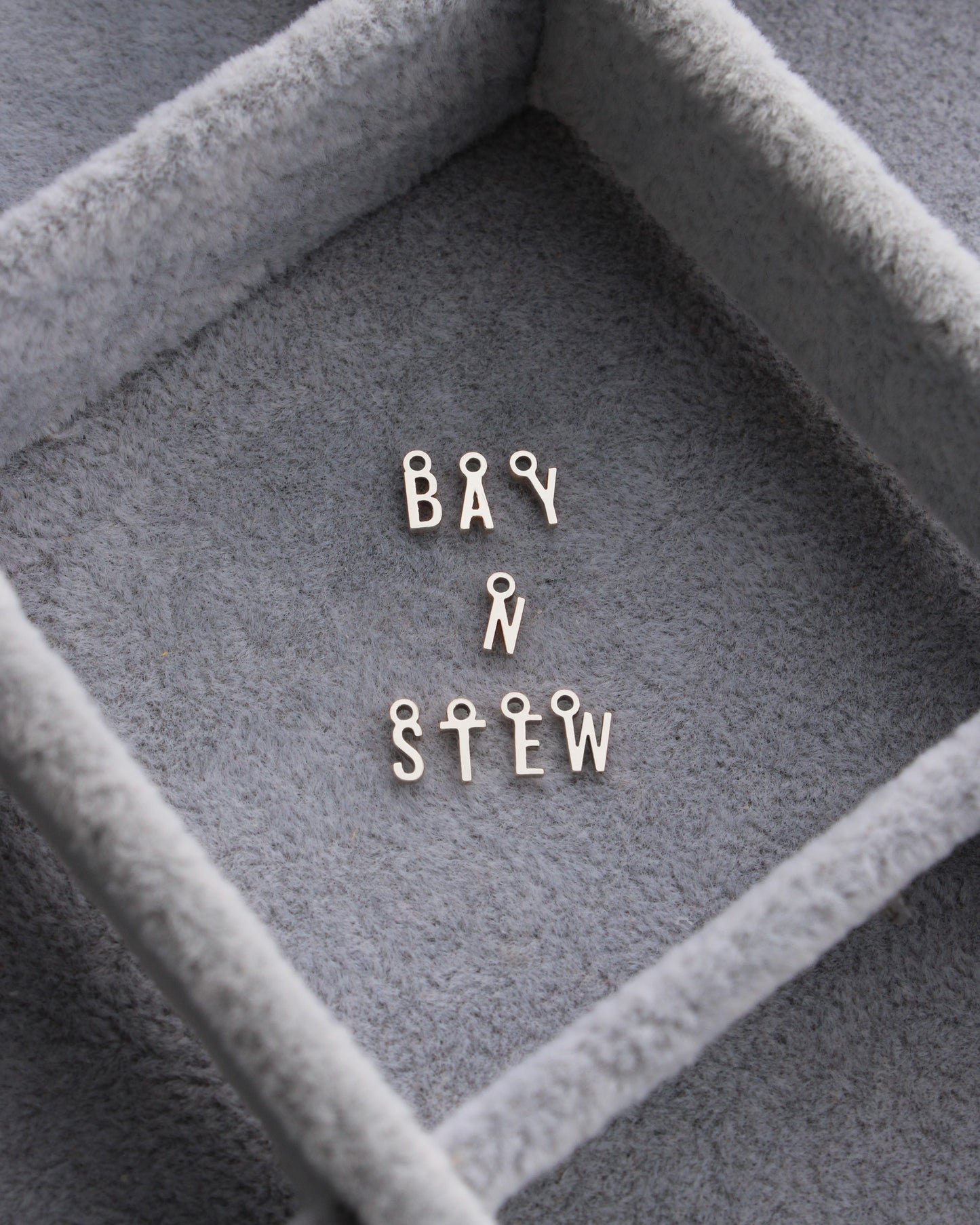 Letter Charm, .925 sterling silver, CH318