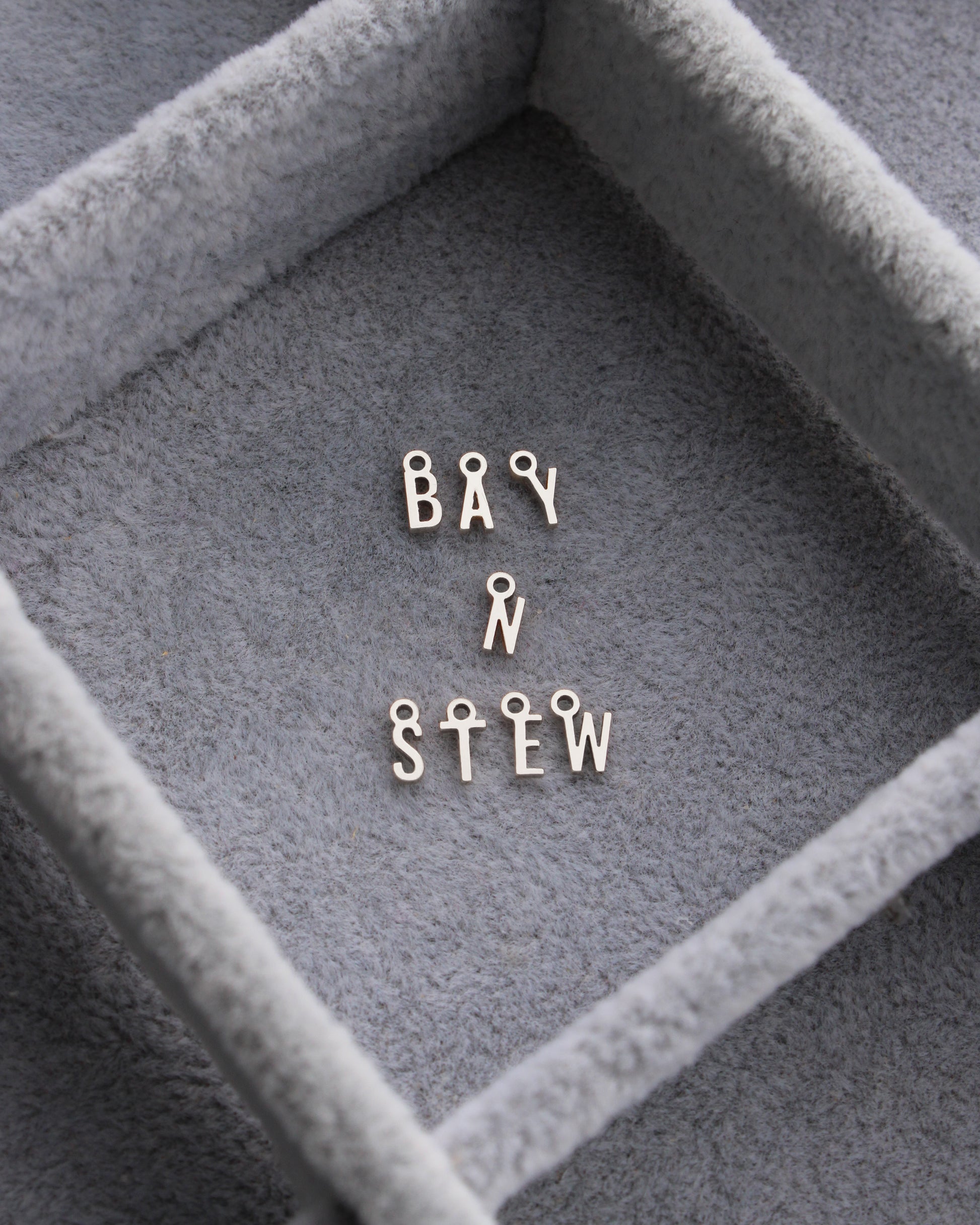 Letter Charm, .925 sterling silver, CH318
