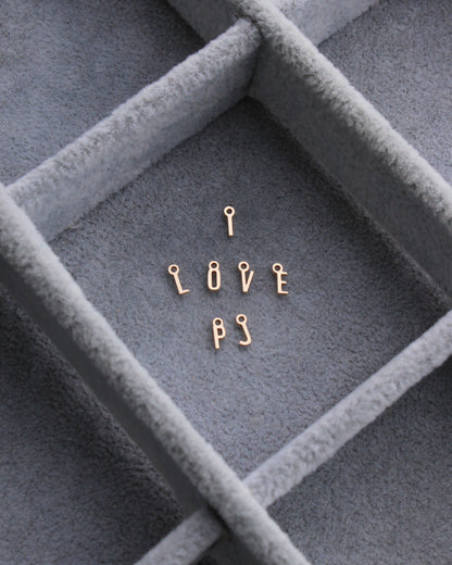Letter Charm, 14k gold filled, CH318