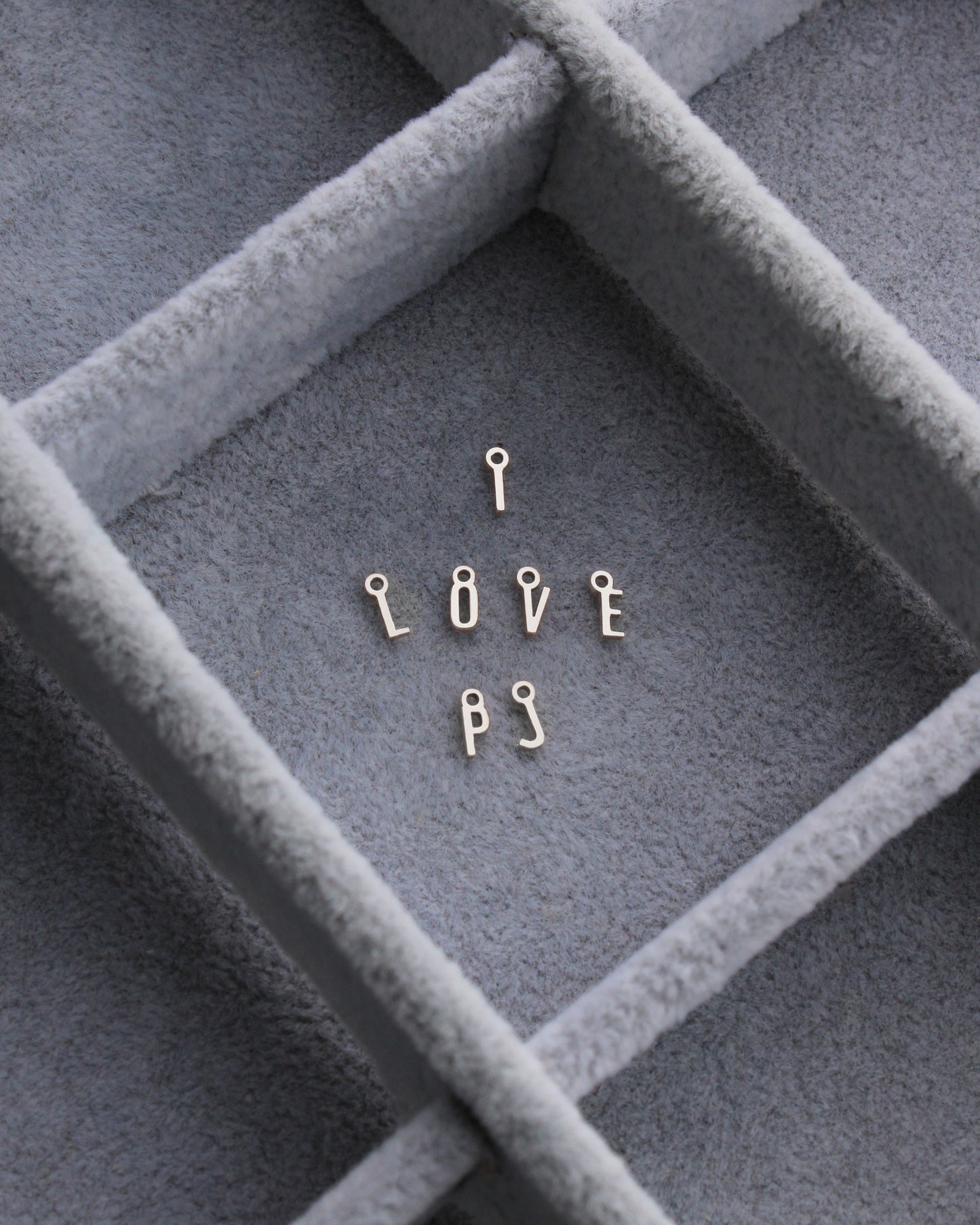 Letter Charm, .925 sterling silver, CH318