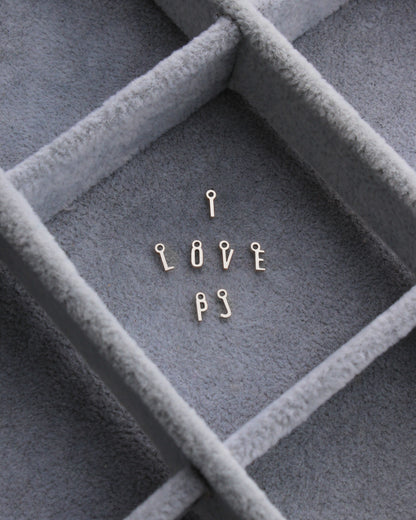 Letter Charm, .925 sterling silver, CH318