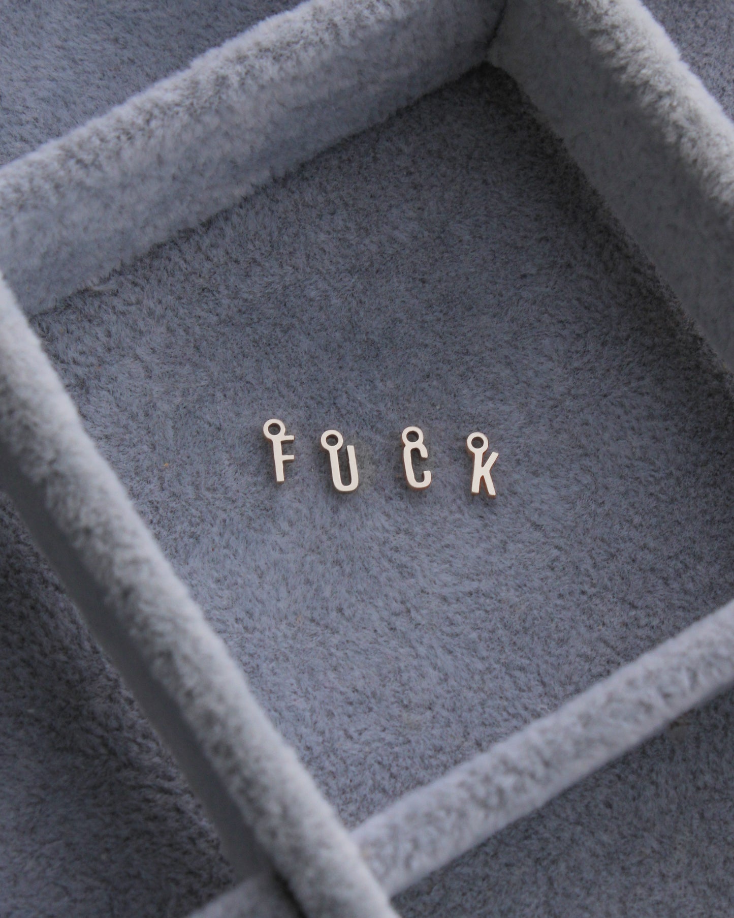 Letter Charm, .925 sterling silver, CH318