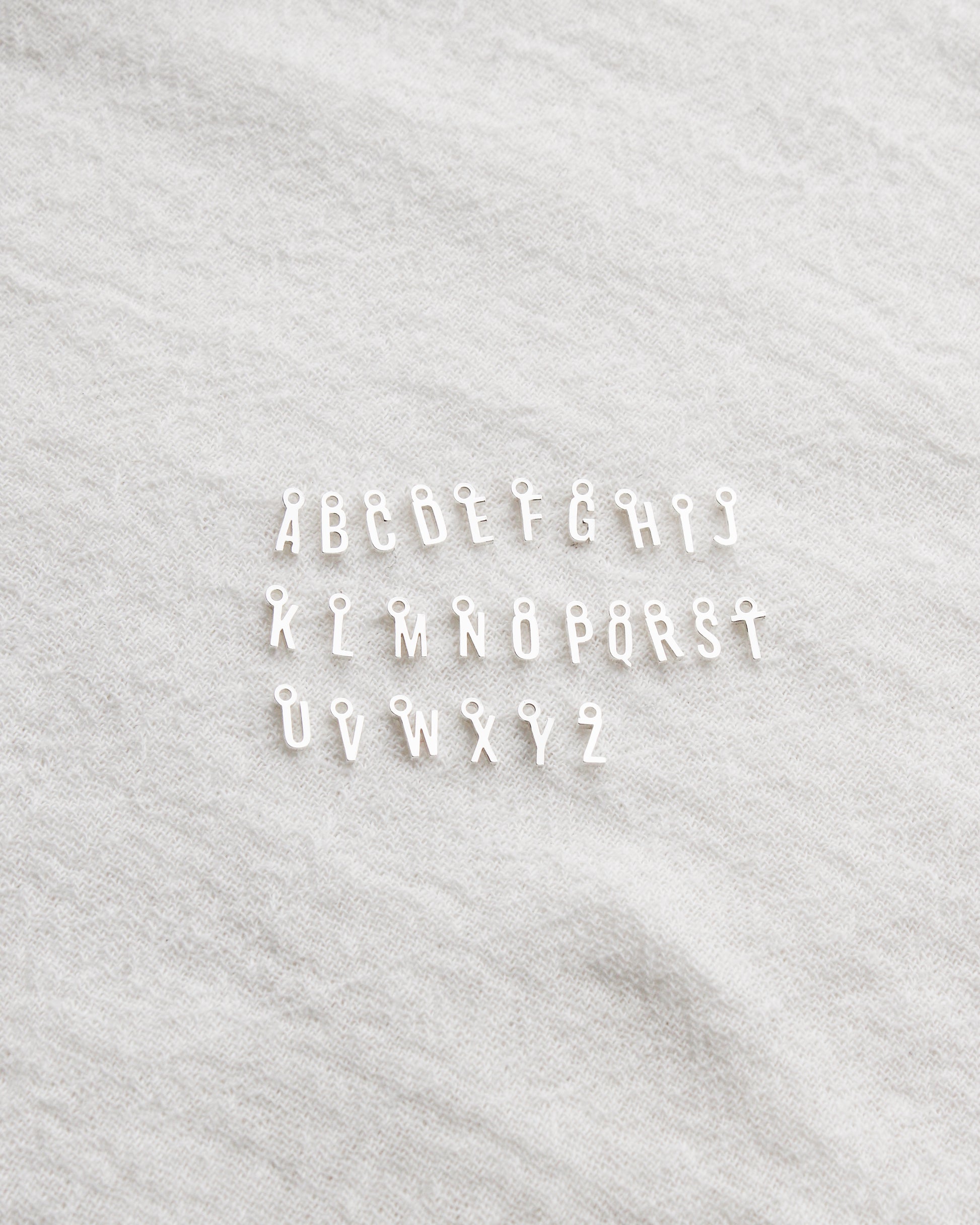 Letter Charm, .925 sterling silver, CH318