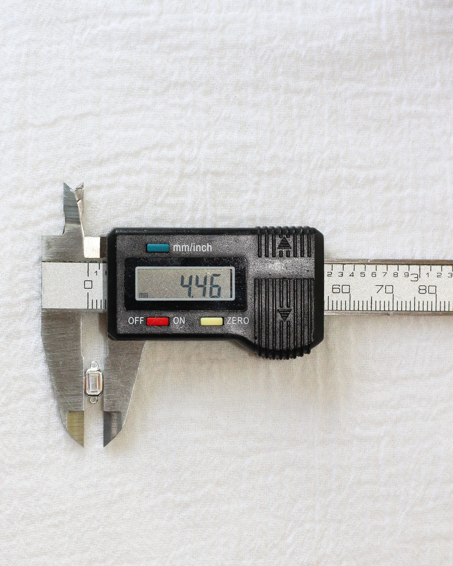 Emerald Cut CZ Connector, CN124