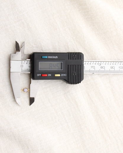 4mm Purple Stone CZ Connector, CN466