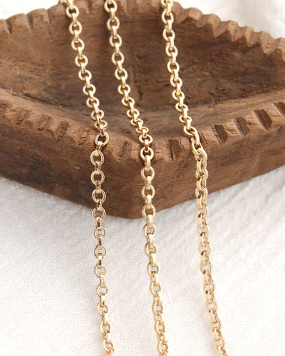 2.6mm Patterned Cable Chain, G262