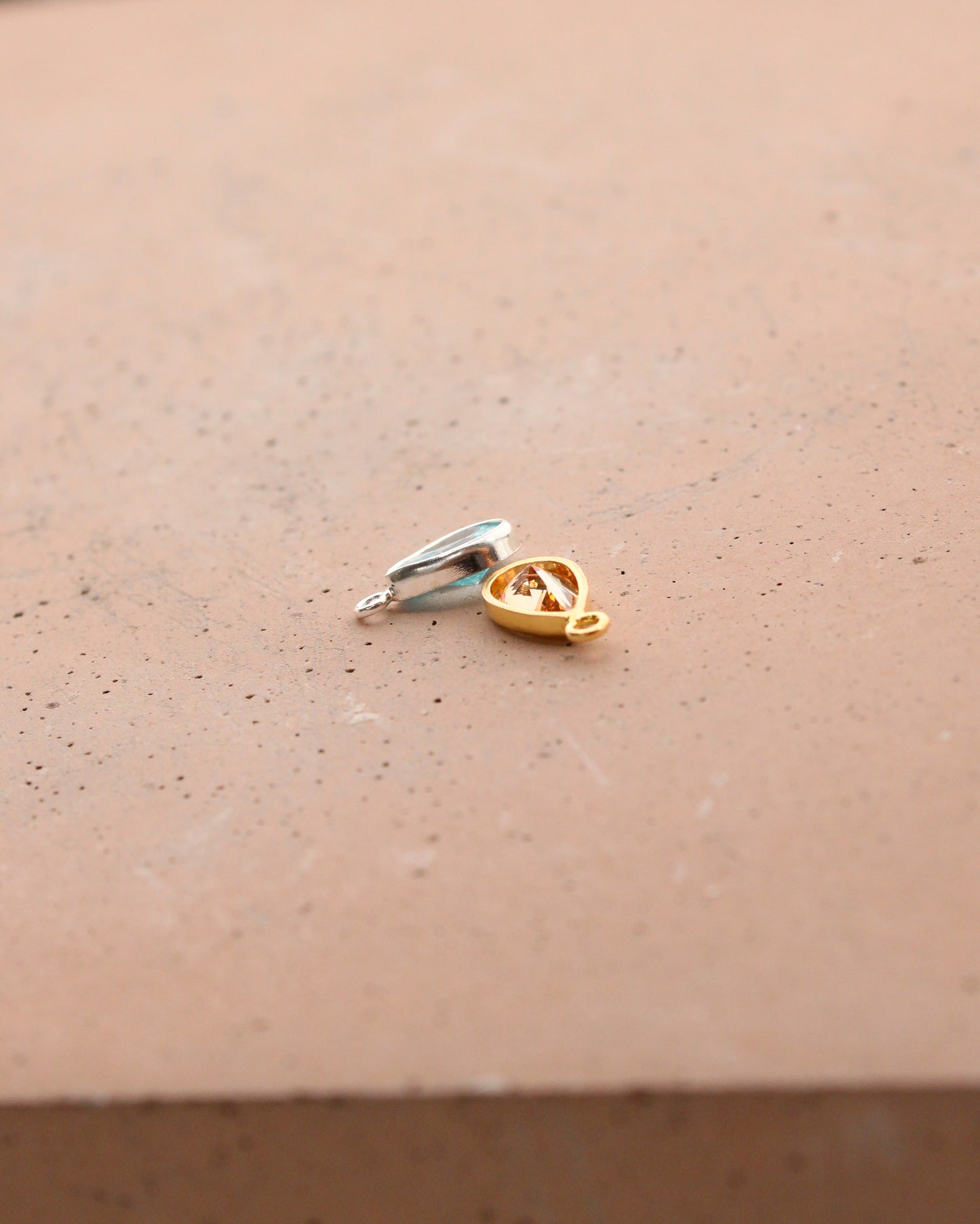 Teardrop Shaped Birthstone Charm, CH285