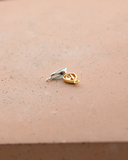 Teardrop Shaped Birthstone Charm, CH285