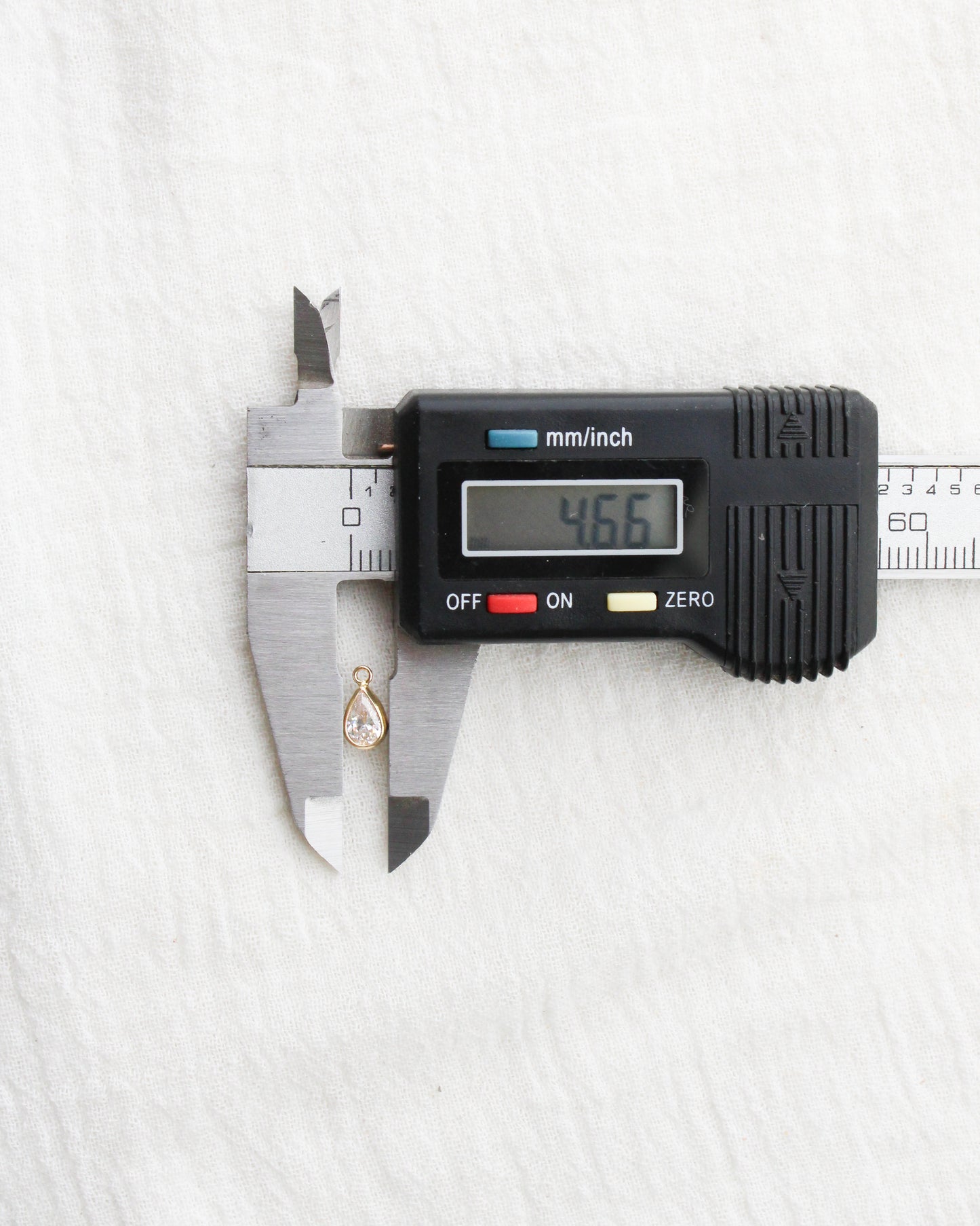 Teardrop Shaped Birthstone Charm, CH285