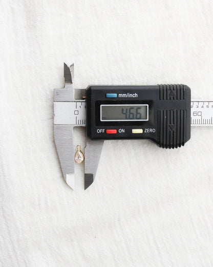 Teardrop Shaped Birthstone Charm, CH285