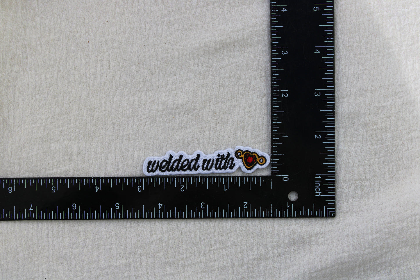 Welded With Love Iron-On Patch
