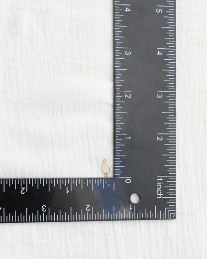 Teardrop White Opal Connector, CN400