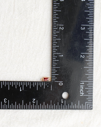 3x5mm White CZ Rectangle Connector, CN388