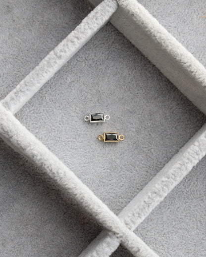 Rectangle Onyx Bezel Connector, CN402