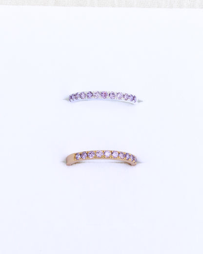 February Birthstone Ring – Amethyst CZ, R59