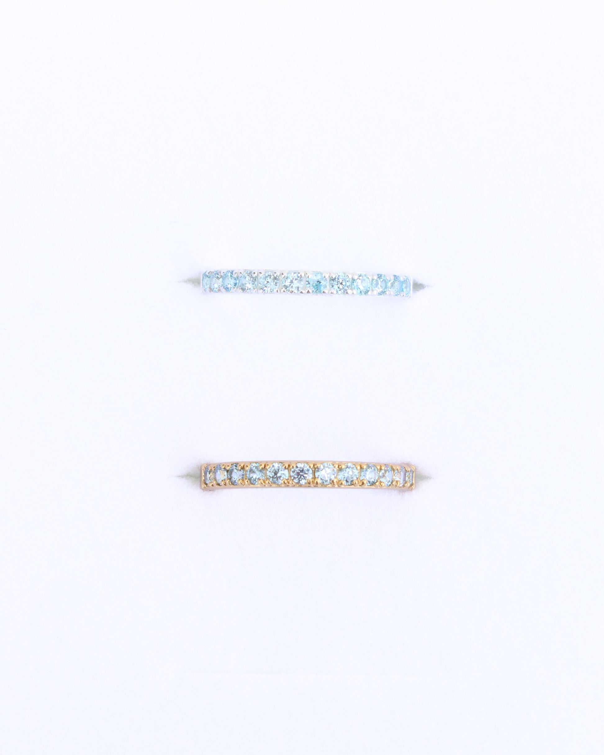 March Birthstone Ring – Light Aquamarine CZ, R60