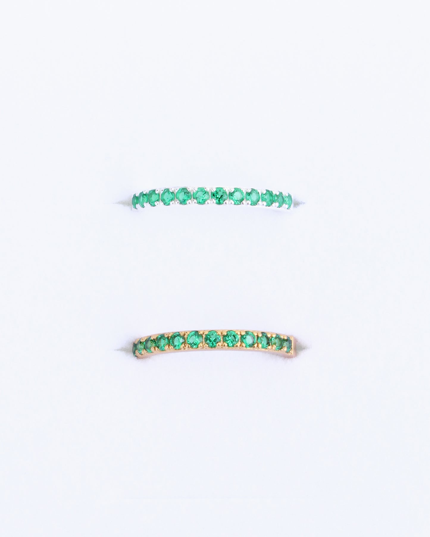 May Birthstone Ring – Emerald Nano Gem, R62