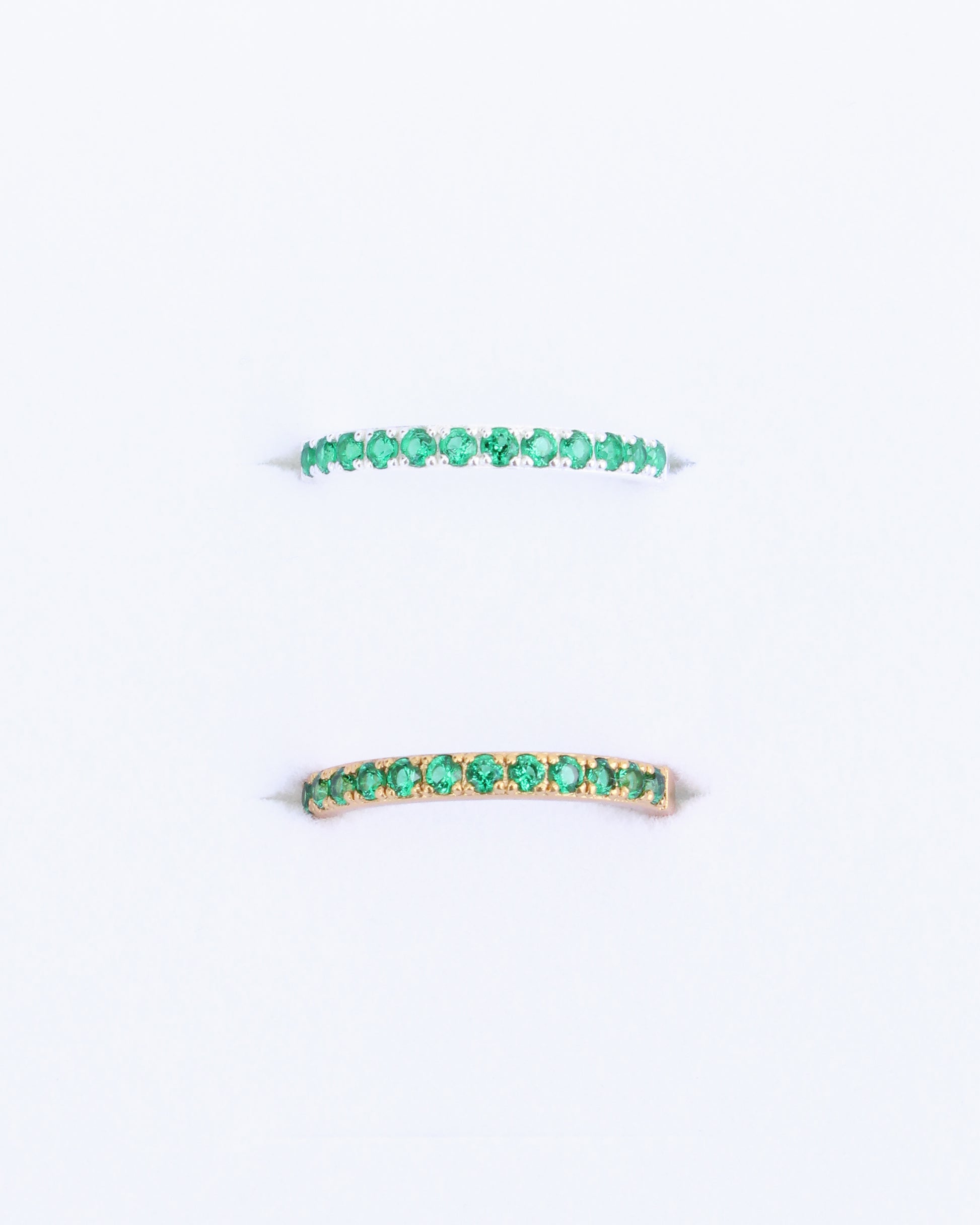 May Birthstone Ring – Emerald Nano Gem, R62