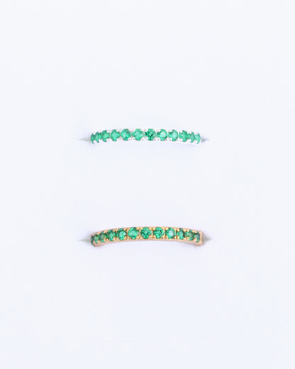 May Birthstone Ring – Emerald Nano Gem, R62