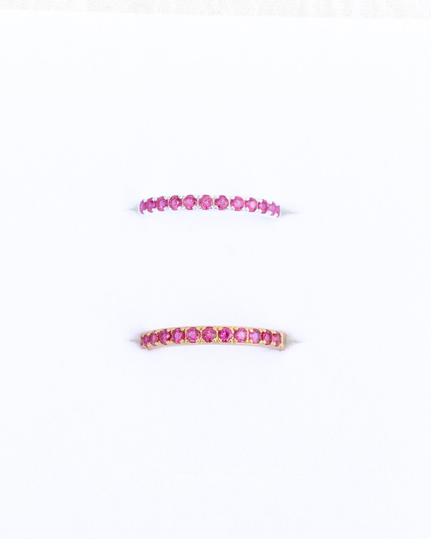 July Birthstone Ring – Synthetic Corundum Ruby, R64