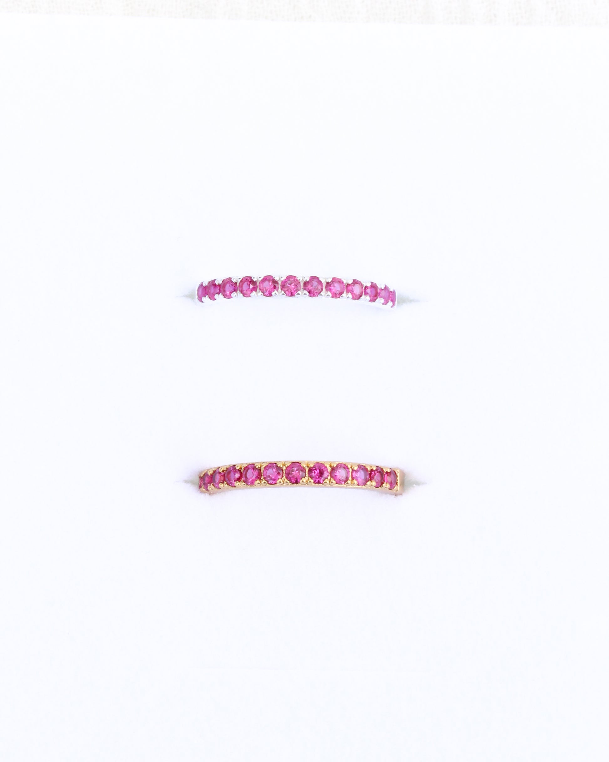July Birthstone Ring – Synthetic Corundum Ruby, R64