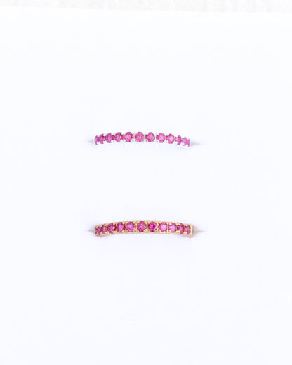 July Birthstone Ring – Synthetic Corundum Ruby, R64