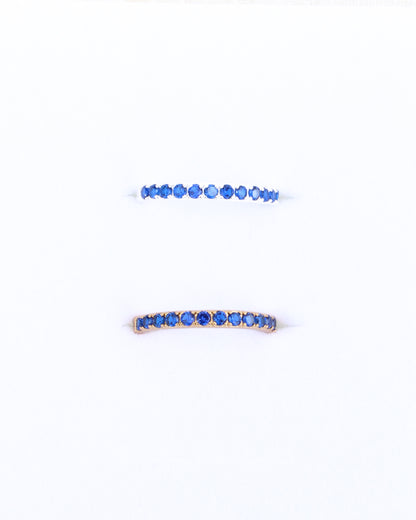 September Birthstone Ring – Spinel Blue, R66