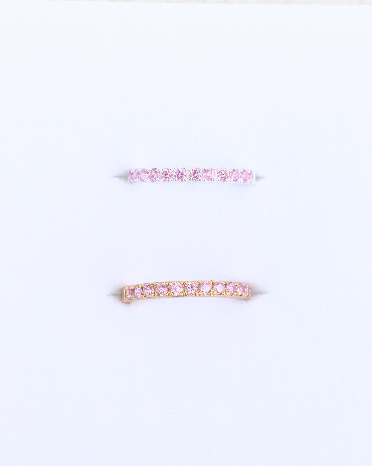 October Birthstone Ring – Pink CZ, R67