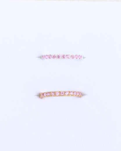 October Birthstone Ring – Pink CZ, R67