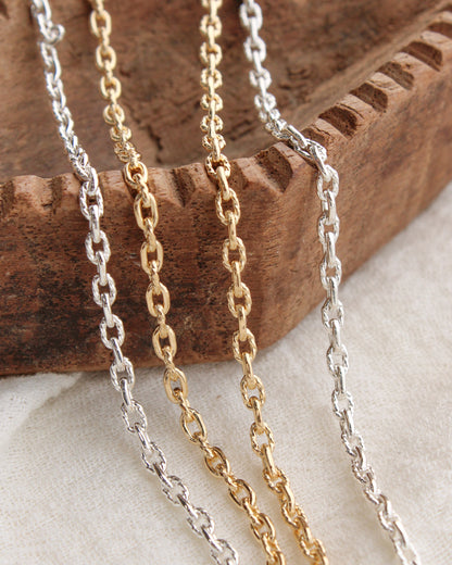 2.2mm alternate twisted paperclip chain, S248, G248