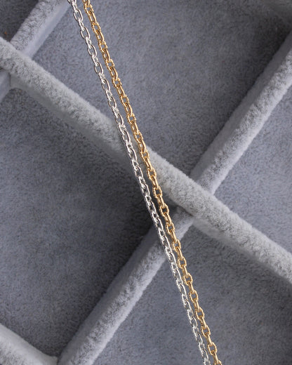 2.2mm alternate twisted paperclip chain, S248, G248