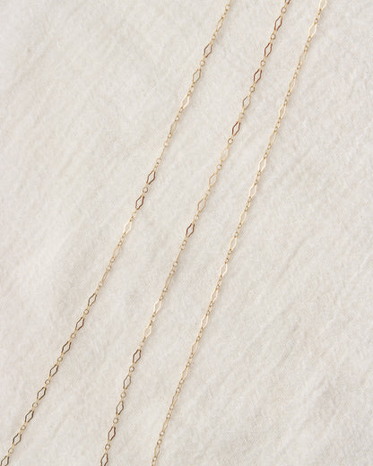 2.2mm Flat Diamond 1+3 Cable Chain, S221, G221