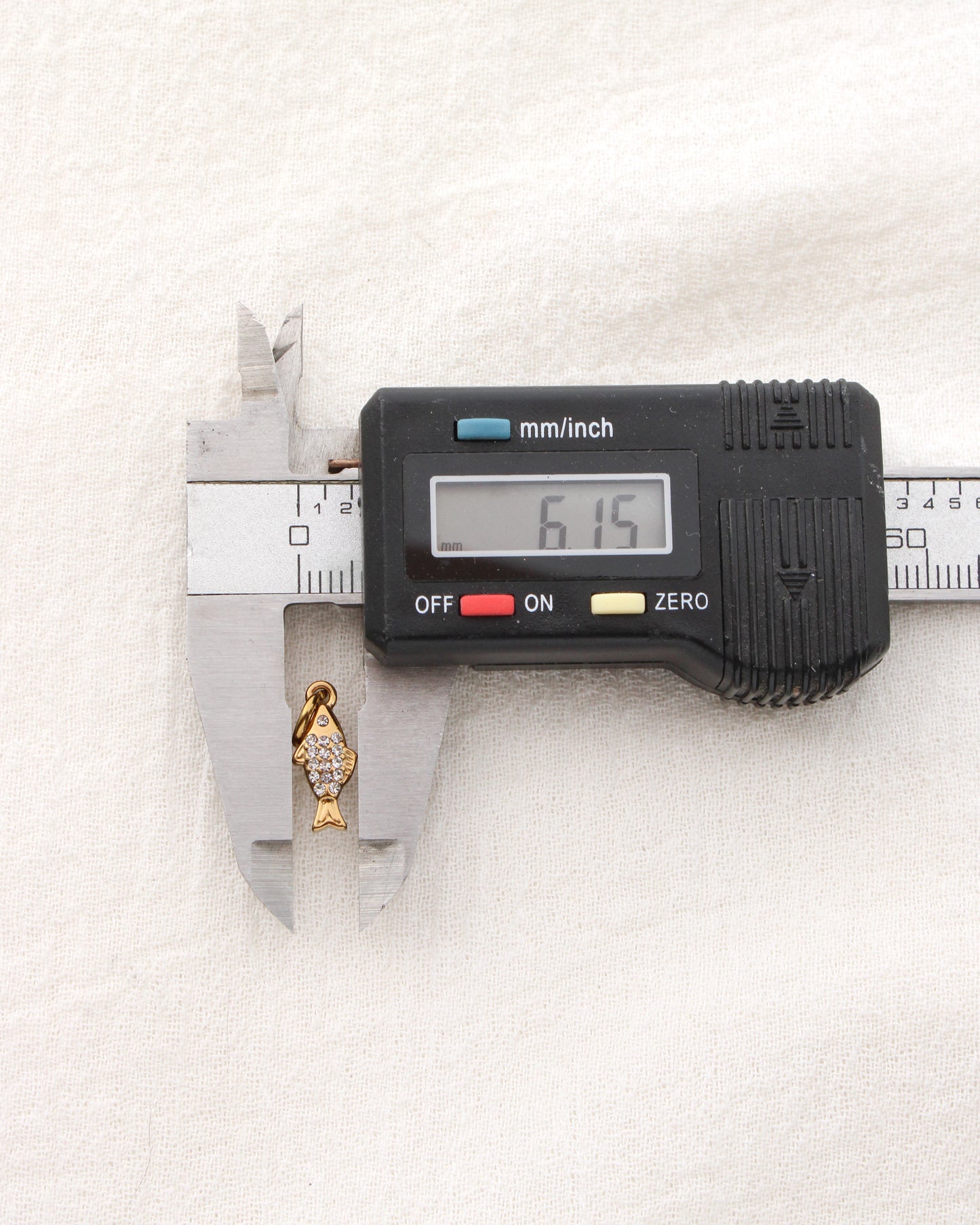 Fish CZ PVD Charm, CH336