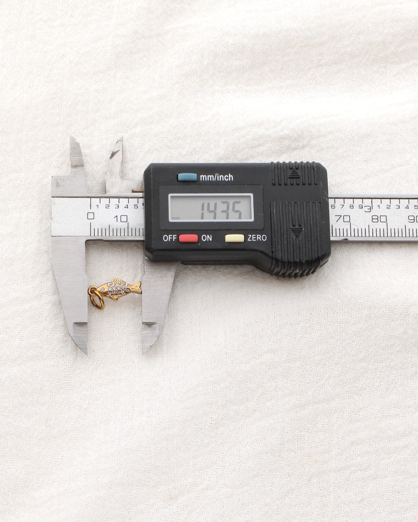 Fish CZ PVD Charm, CH336