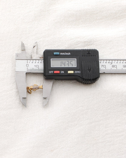 Fish CZ PVD Charm, CH336