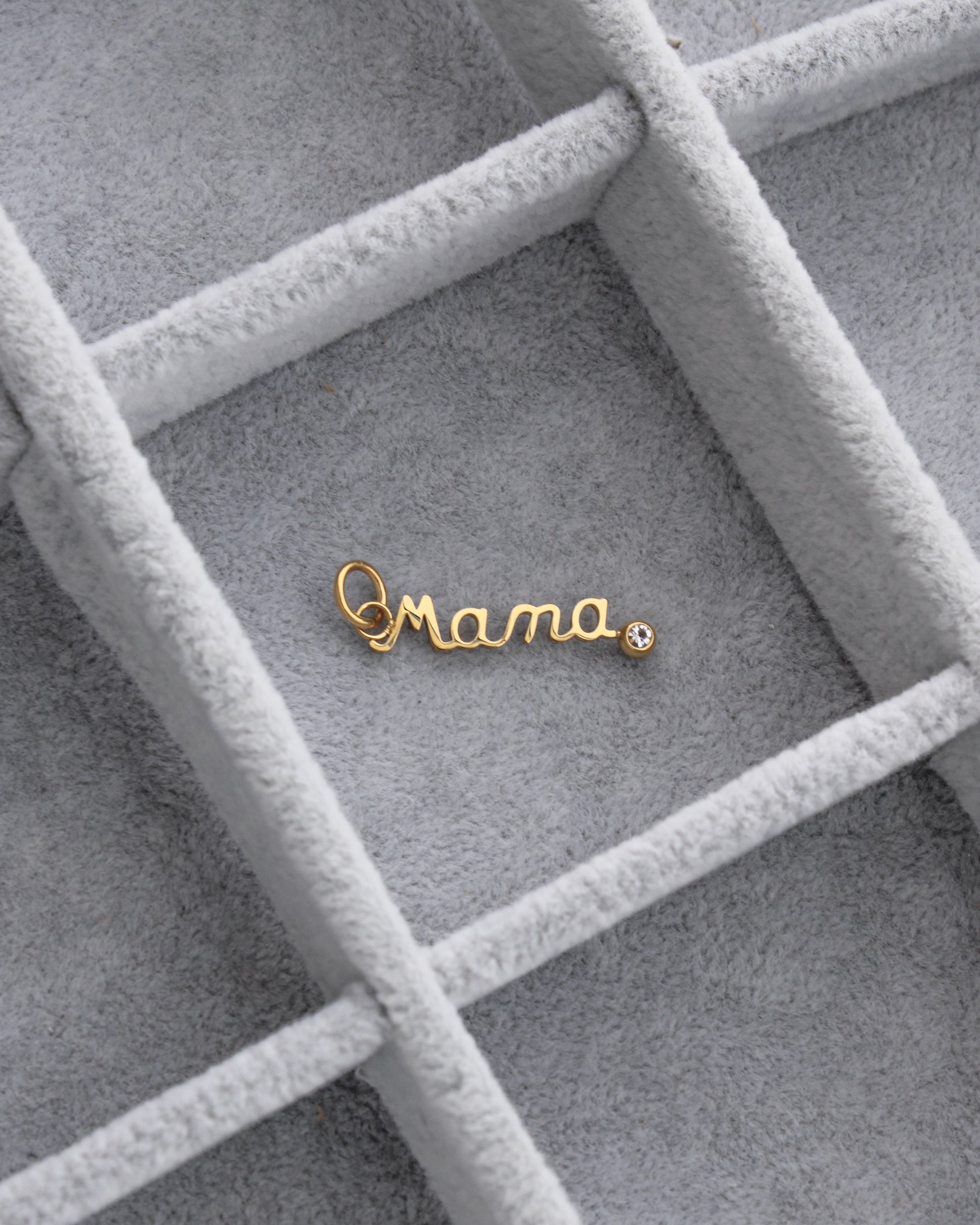 Mama with CZ PVD Charm, CH347