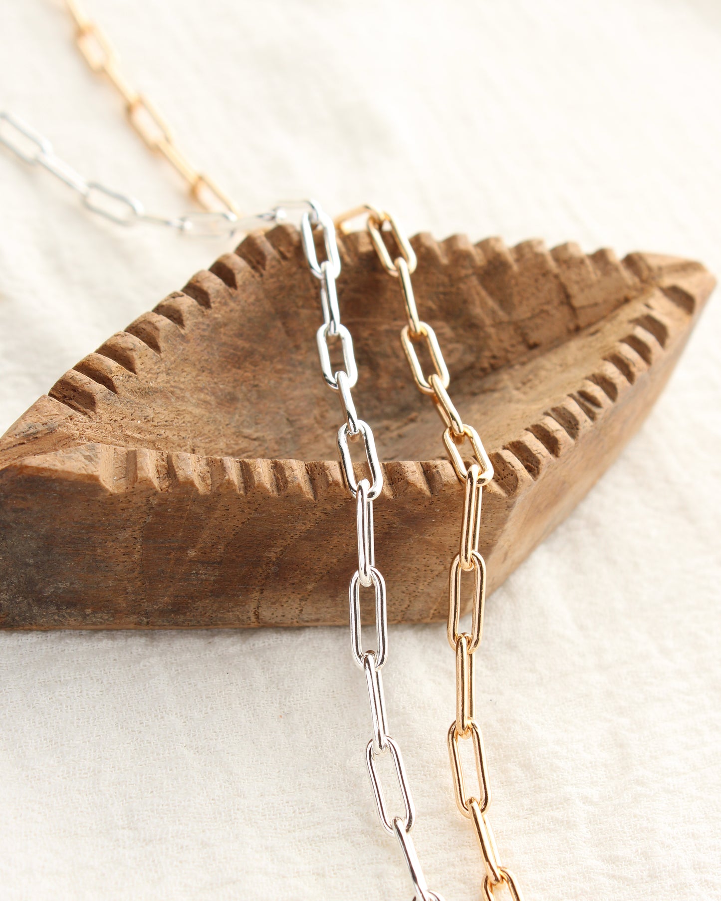 4mm Paperclip Chain, S225, G225