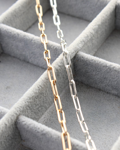 4mm Paperclip Chain, S225, G225