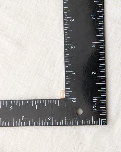 4mm Rectangle Birthstone Charms, CH288