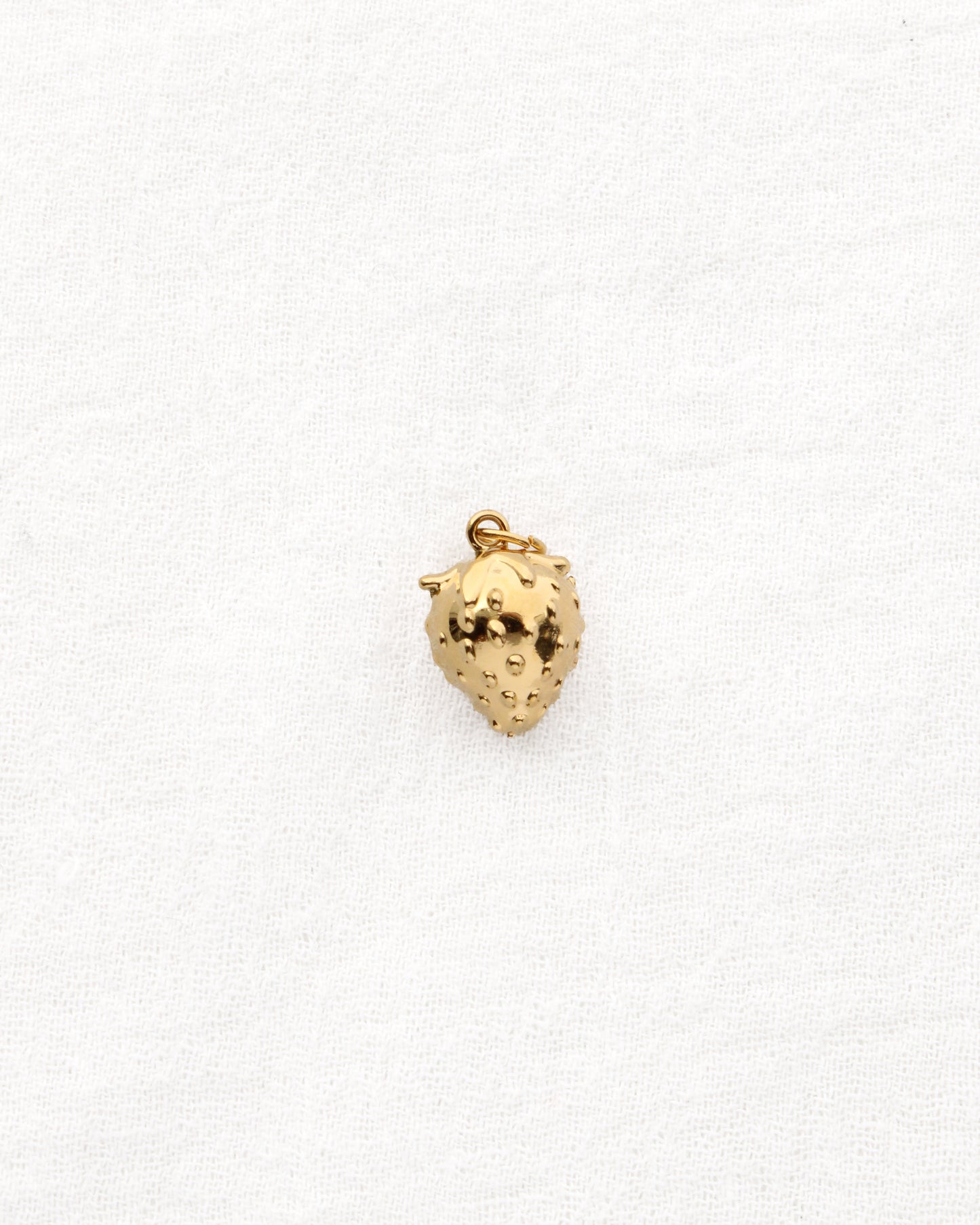 Strawberry PVD Charm with CZ, CH350
