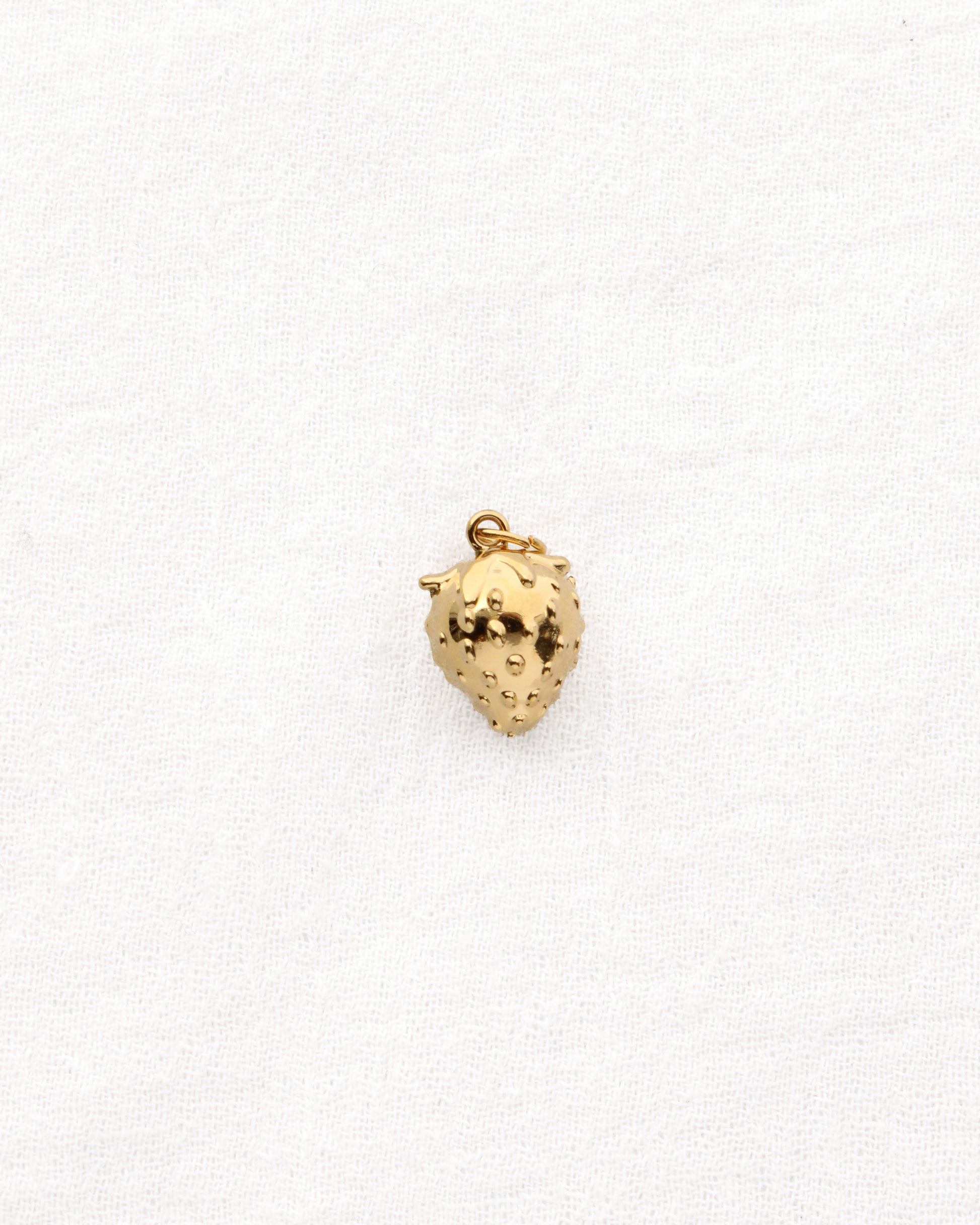 Strawberry PVD Charm with CZ, CH350