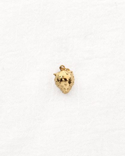 Strawberry PVD Charm with CZ, CH350