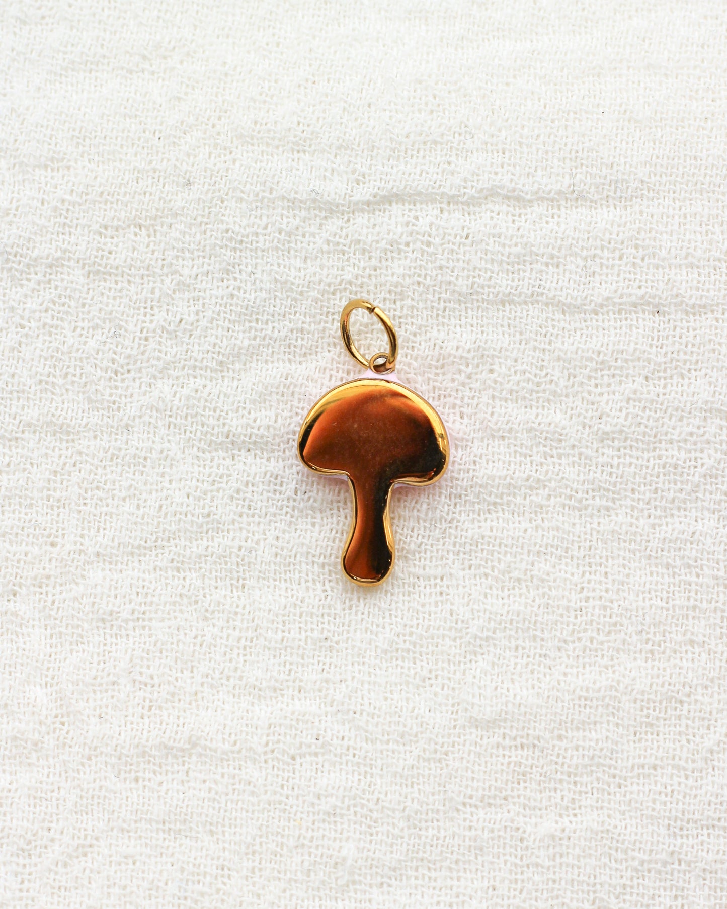 Pink Mushroom PVD Charm, CH366