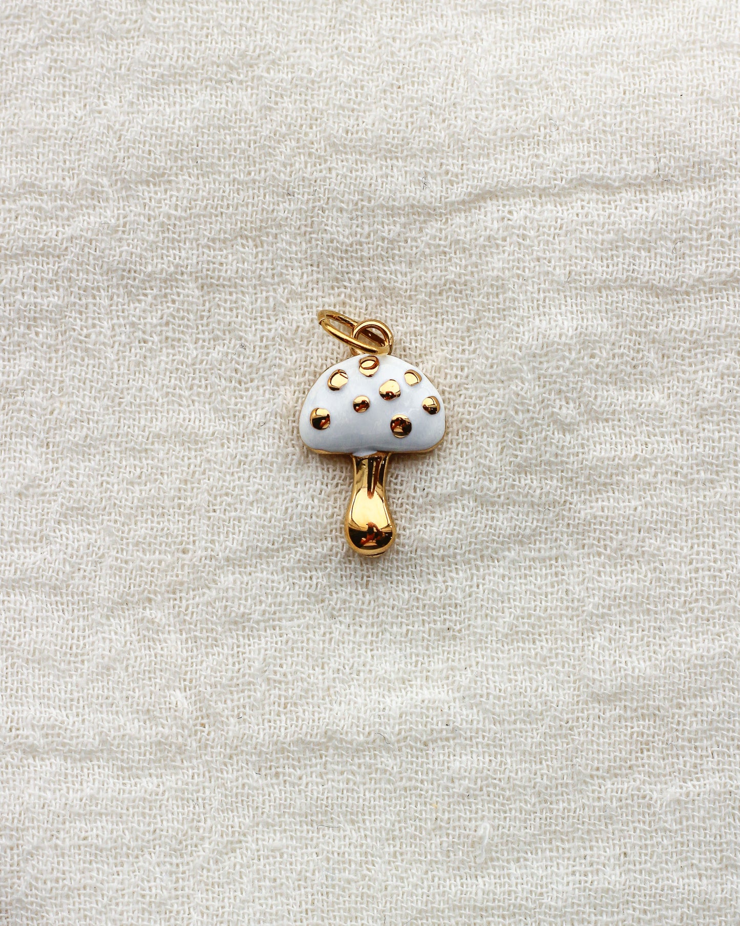 White Mushroom PVD Charm, CH367