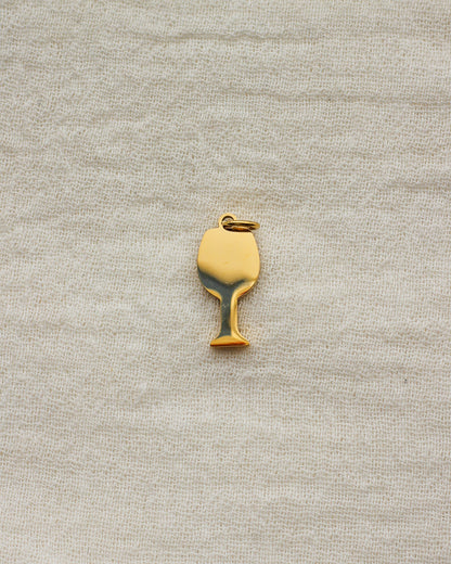 Heart Wine Glass PVD Charm, CH438