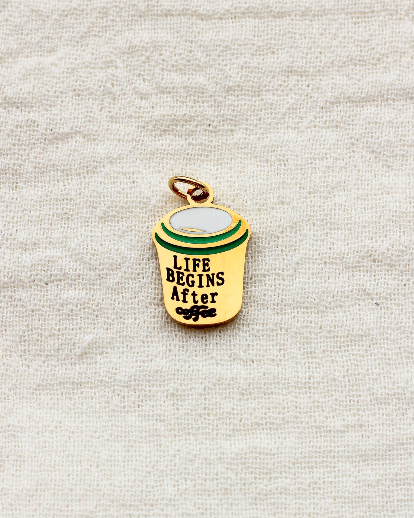 Coffee Life Mug PVD Charm, CH435