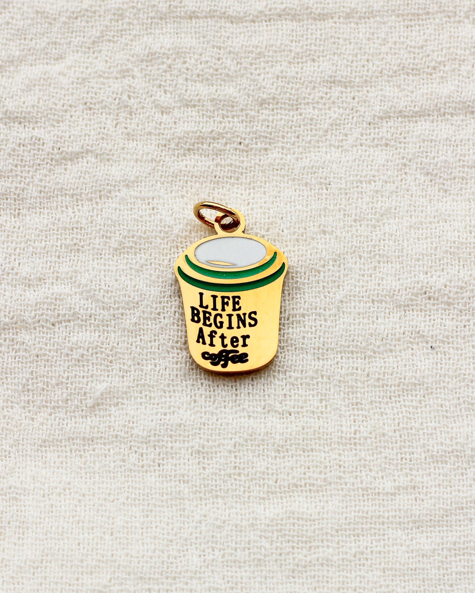 Coffee Life Mug PVD Charm, CH435
